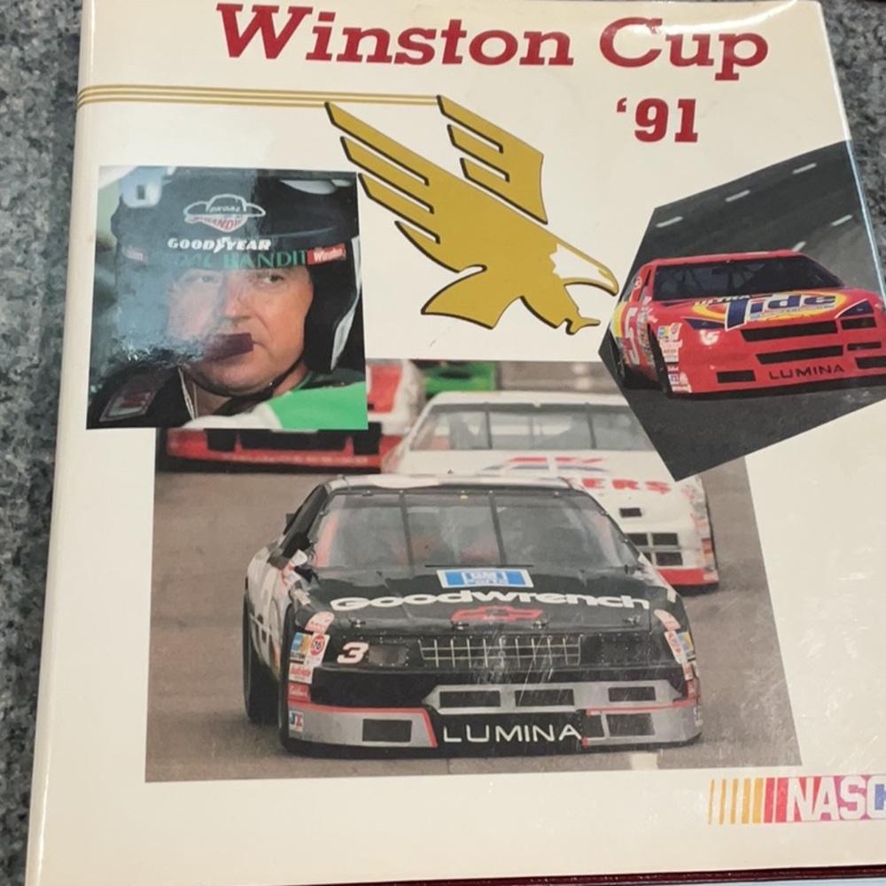 NASCAR Winston Cup 1991 hard cover year in review.